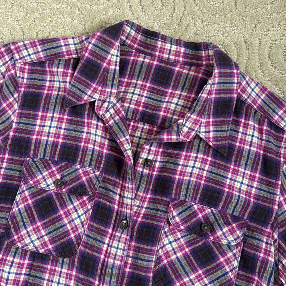 Pretty Eddie Bauer Flannel Blouse